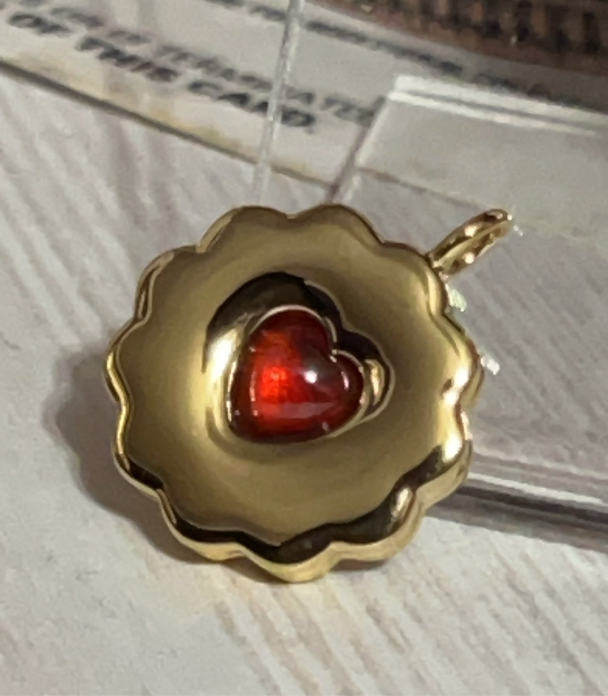 14k Gold plated Jammy biscuit charm