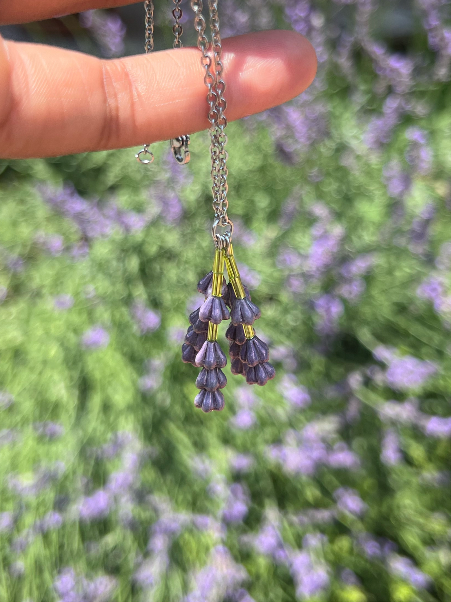 Bundle of lavender necklace