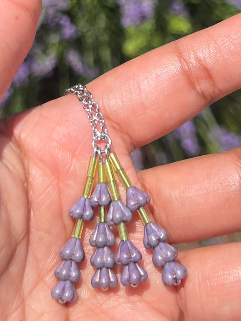 Bundle of lavender necklace