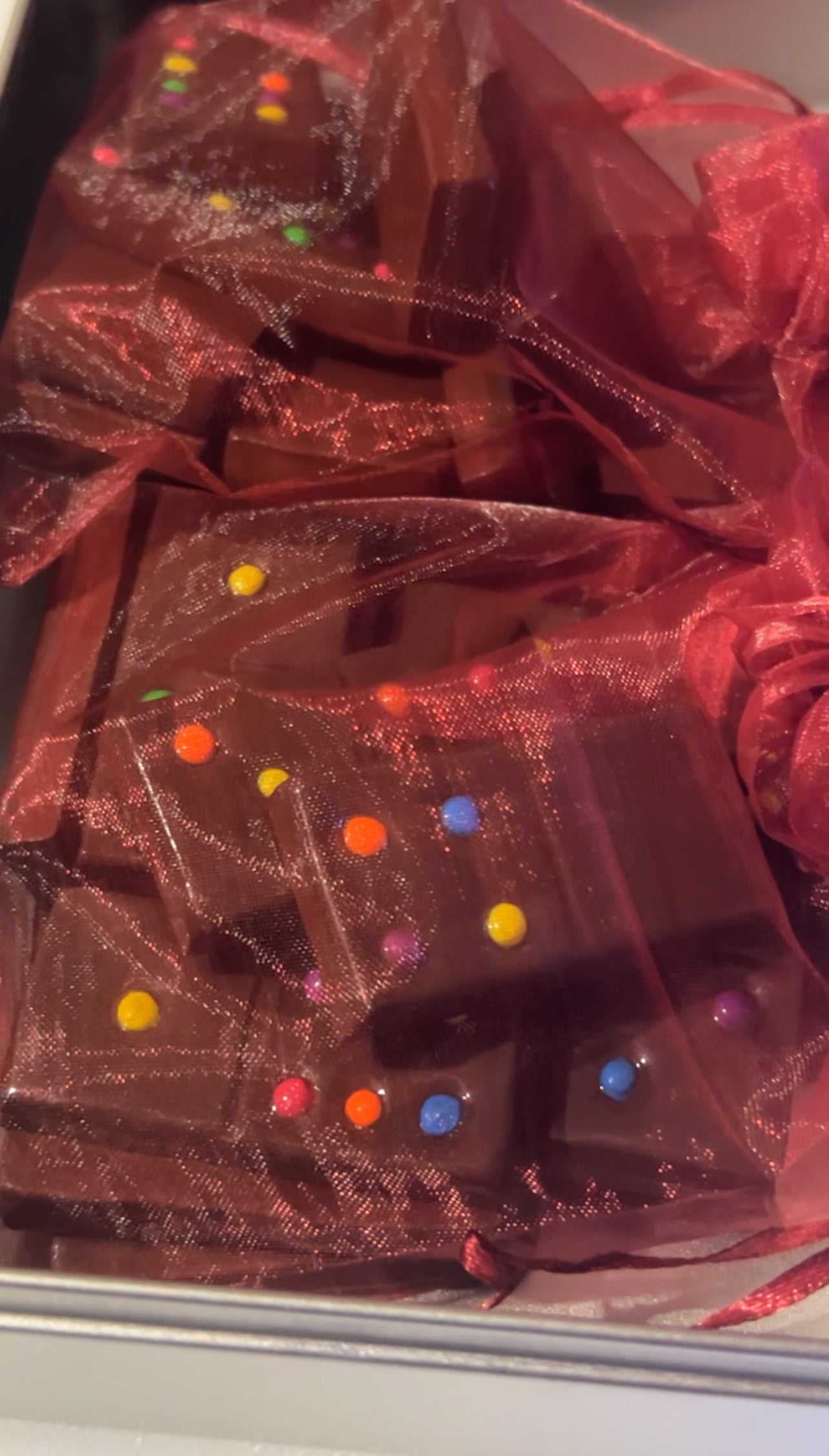 Cosmic brownie dominos