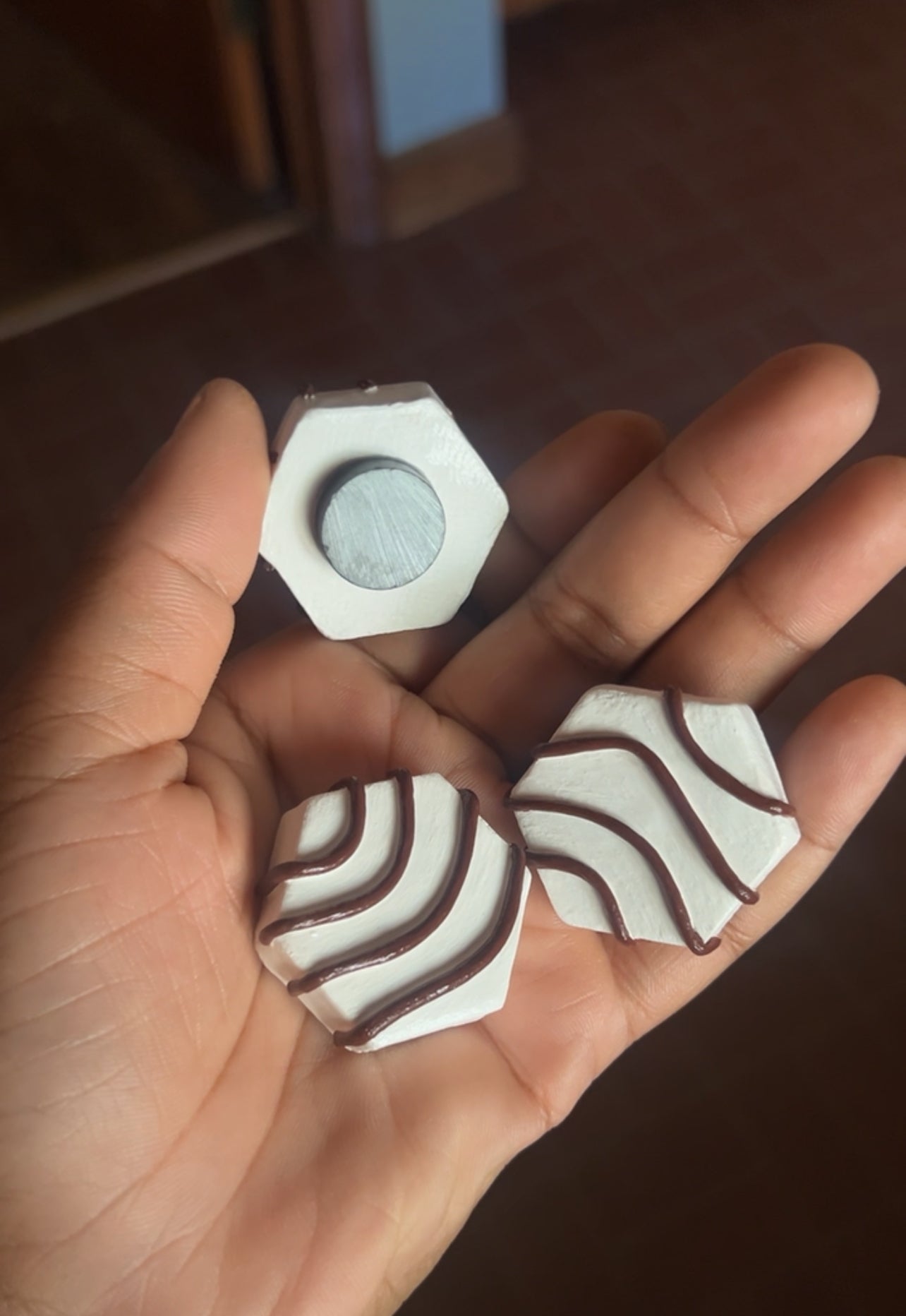 1 pc zebra cake magnet