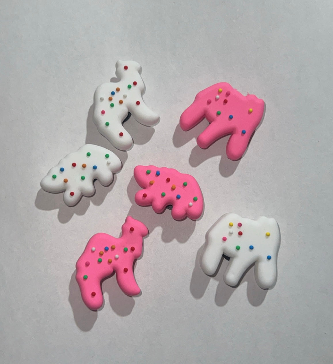 6-pack circus animal cookie clog shoe charms