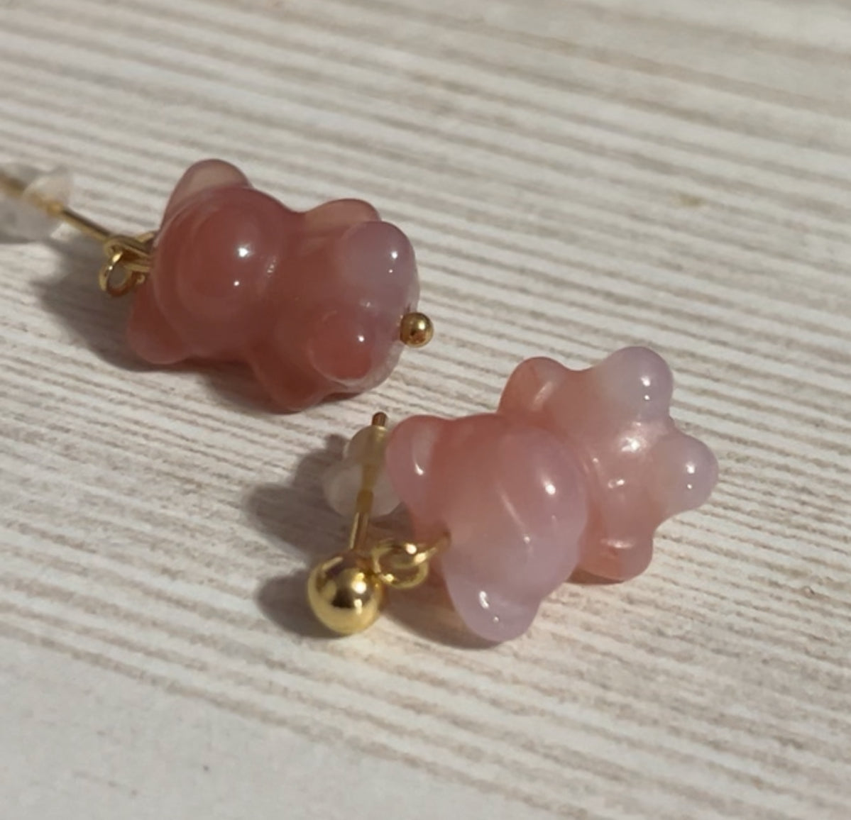Fruit punch gummy bear earrings