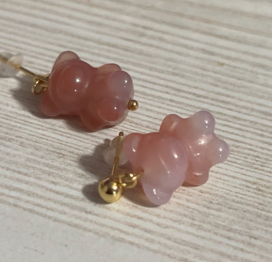 Fruit punch gummy bear earrings