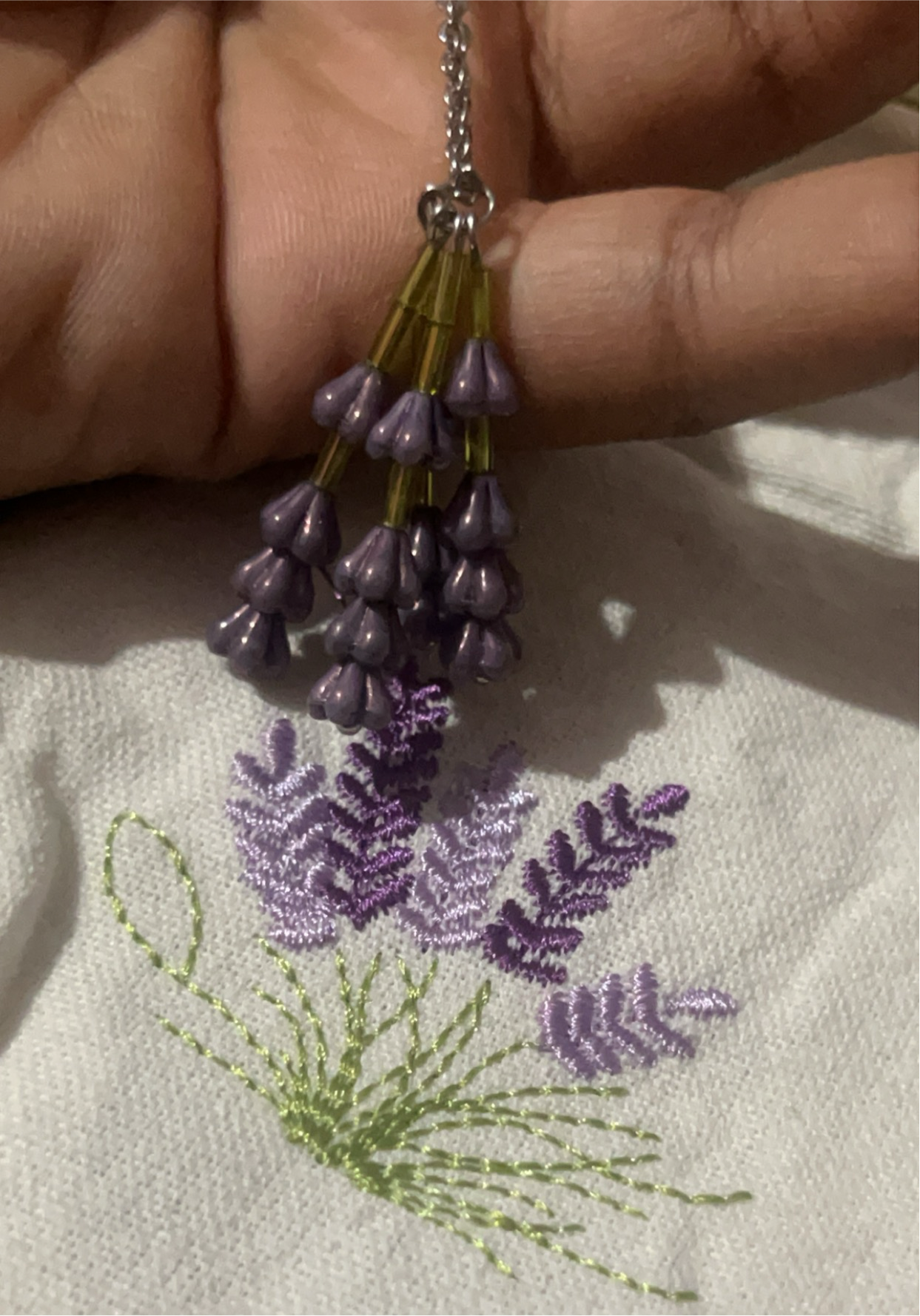 Bundle of lavender necklace