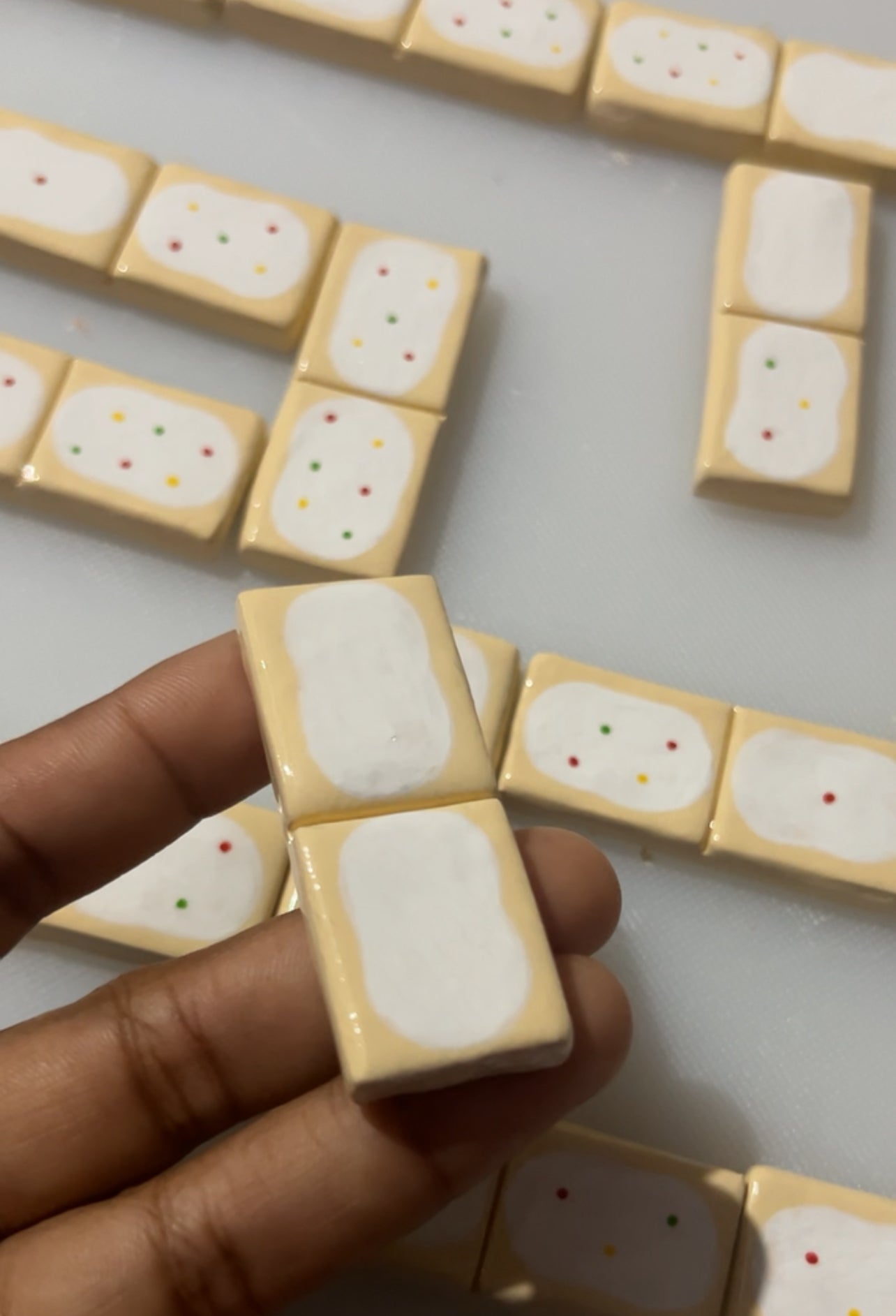 Strawberry toaster pastry dominos